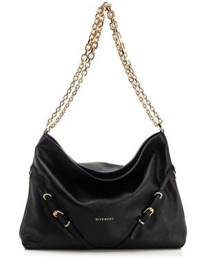 Givenchy Voyou Chain Shoulder Bags - Black