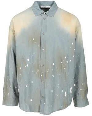 Acne Studios Cotton Shirt Shirts Blue