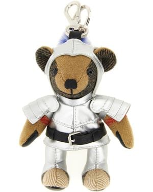 Burberry Orsetto Thomas Keyring - White