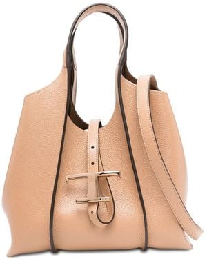 Tod's Leather Tote Bags - Natural