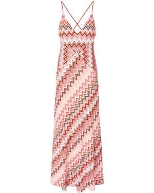 Missoni Multicolour Vibrant Zigzag Maxi Dress