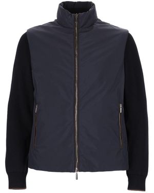 Moorer "evan H Stp" Jacket - Blue