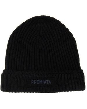Premiata Wool Cap With Logo-Uomo - Nero