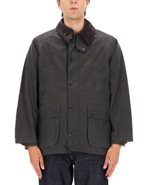 Barbour × workahoLC OS BEDALE Barbour - Os Bedale Wax Jacket - Sage