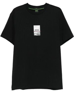 BOSS Cotton T Shirts - Black