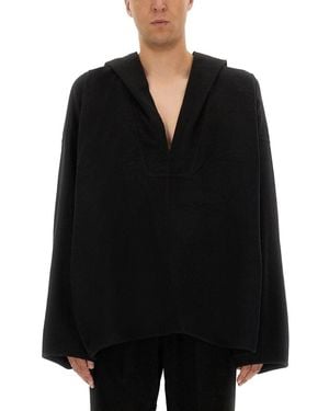 Rick Owens Hooded Caftan - Black