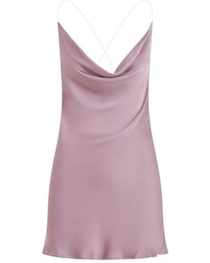 Y. Project Evergreen Invisible Strap Slip Dress - Purple