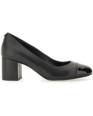 Michael Kors "Pearl Flex" Leather Pumps - Black