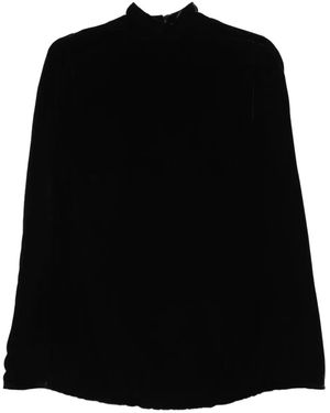 Raquel Diniz Palmas High-Neck Cape - Black