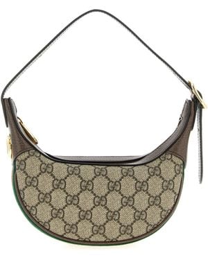 Gucci 'Ophidia Gg' Mini Shoulder Bag - Metallic