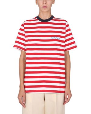 SUNNEI X ELEONORA BONUCCI T-Shirt With Mini Logo - Red