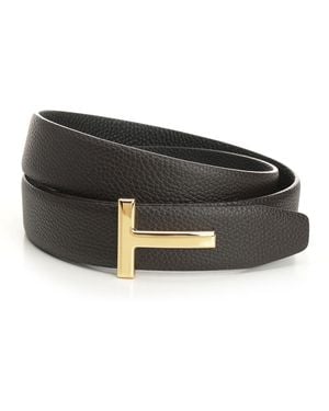 Tom Ford Reversible Belt - Black