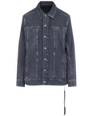 Rick Owens Lido Worker Cotton Trousers - Blue