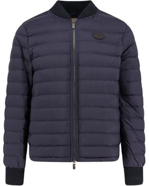 Burberry Dalham Down Jacket With Ekd Patch - Blue