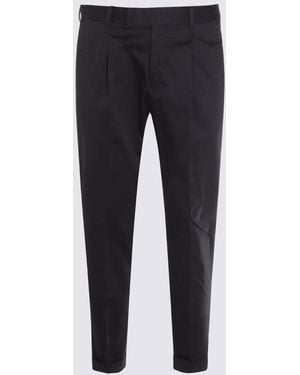 スラックス PT TORINO Men Straight Pants TJ05B30BAS OA36 BLACK PT TORINO - BUSSINESS ストレッチ フランネル ウール サイド