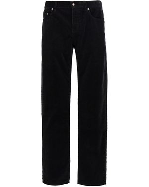 Saint Laurent Corduroy Trousers Pantaloni Nero