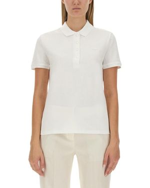 Lacoste Polo Con Logo-Donna - Bianco