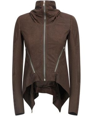 Rick Owens 'Zipped Naska Biker' Jacket - Brown