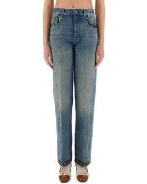 Valentino Garavani Denim Trousers - Blue
