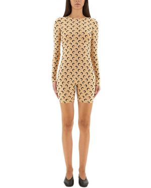 Marine Serre "Moon" Suit - Natural