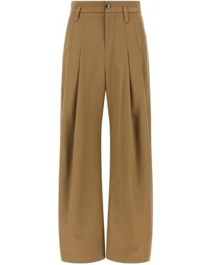 Brunello Cucinelli Pleat Trousers - Natural