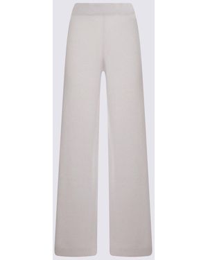 Allude Trousers Blacks And Greys-Donna - Bianco