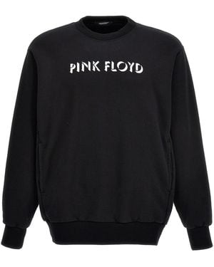 Undercover Cotton Sweatshirt With Iconic Band Prints - Black
