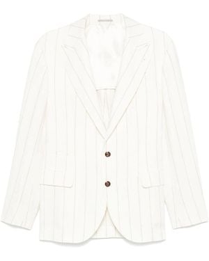 Brunello Cucinelli Neutral Jackets - White