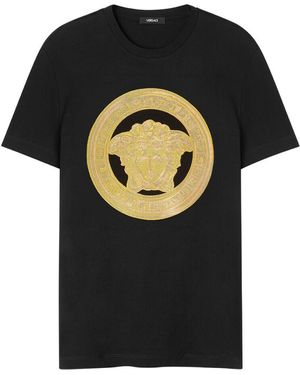 Versace T Shirt Cotone-Uomo - Nero