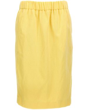 Dries Van Noten Safya Gonne Giallo-Donna