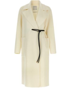 Sportmax Abate Coats And Trench Coats White - Natural
