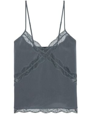 Zadig & Voltaire Top Seta-Donna - Blu