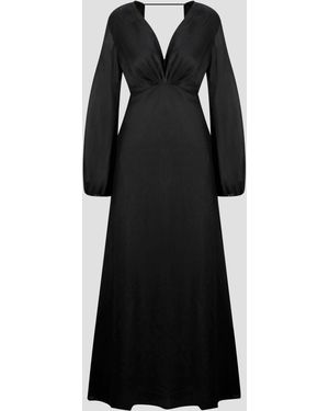 Kalita Linen Dress - Black