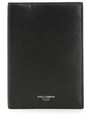 Dolce & Gabbana Calfskin Passport Holder - Black