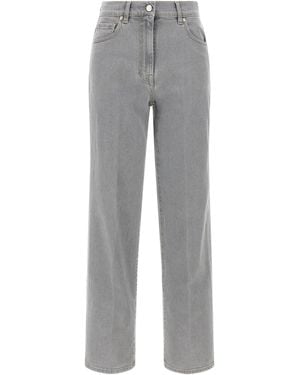 Peserico Stretch Jeans Grigio-Donna