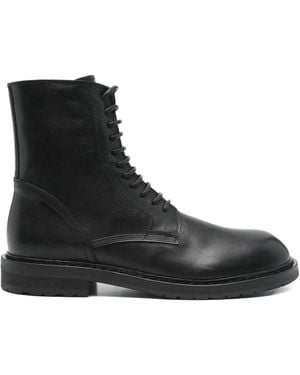 Ann Demeulemeester Leather Sneakers - Black