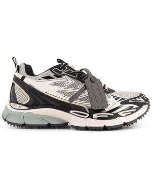 Off-White c/o Virgil Abloh Ow Be Right Back Mesh And Synthetic Leather Sneakers - White