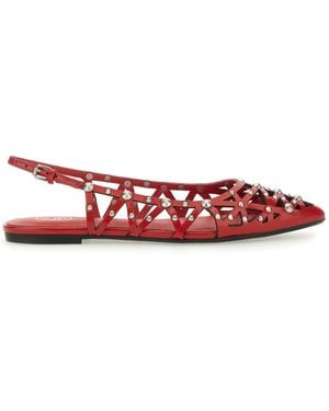 Ash Ballerina Slingbakc "Bazaar"-Donna - Rosso