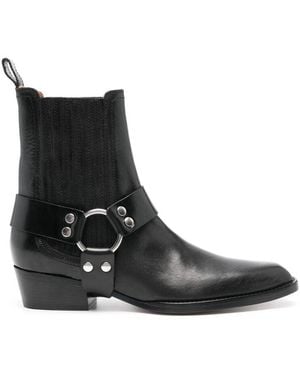 Paris Texas Stivaletti western in pelle nera - Nero