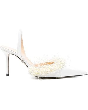 Mach & Mach Decollete Bianco-Donna