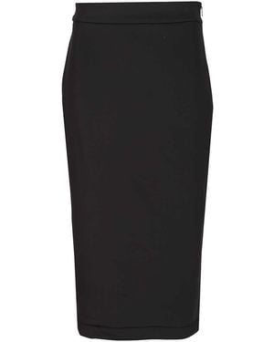 Moncler Genius X Edward Enninful Back Slit Midi Skirt - Black