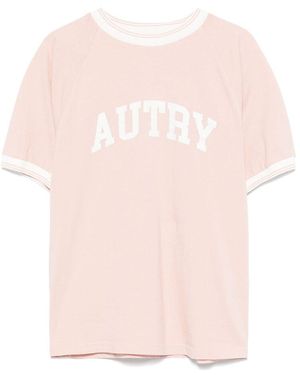 Autry T Shirt Cotone-Donna - Rosa