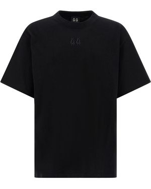 44 LABEL Embroidery T-shirt - Black