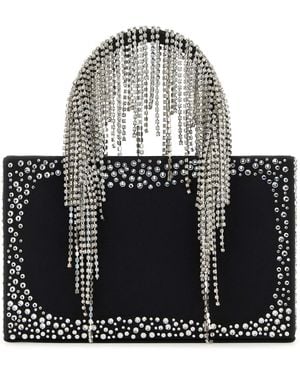 Kara Nappa Leather Handbag - Grey
