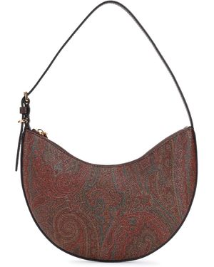 Etro Essential Cotton Hobo Bag-Donna - Marrone