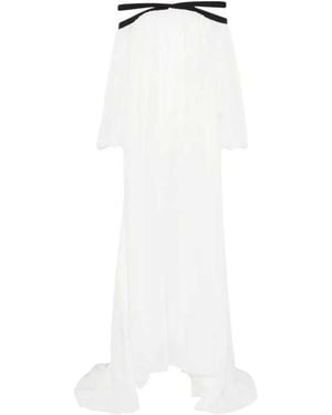 Tom Ford Long Dress With Detail - White