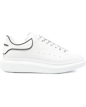McQueen Leather Trainers - White
