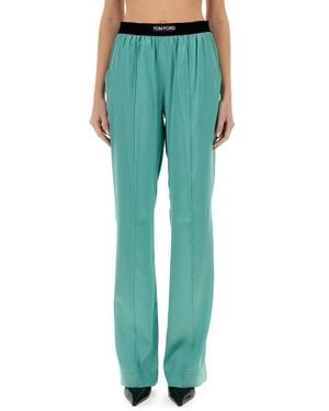 Tom Ford Pj Stretch Pants - Green