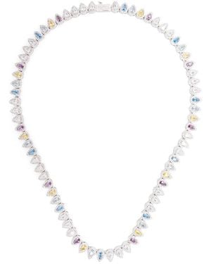 DARKAI Silver Blue Necklaces - Metallic