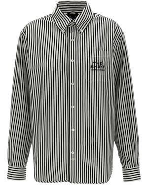 Marc Jacobs The Striped Shirt Shirt And Blouse - Grey